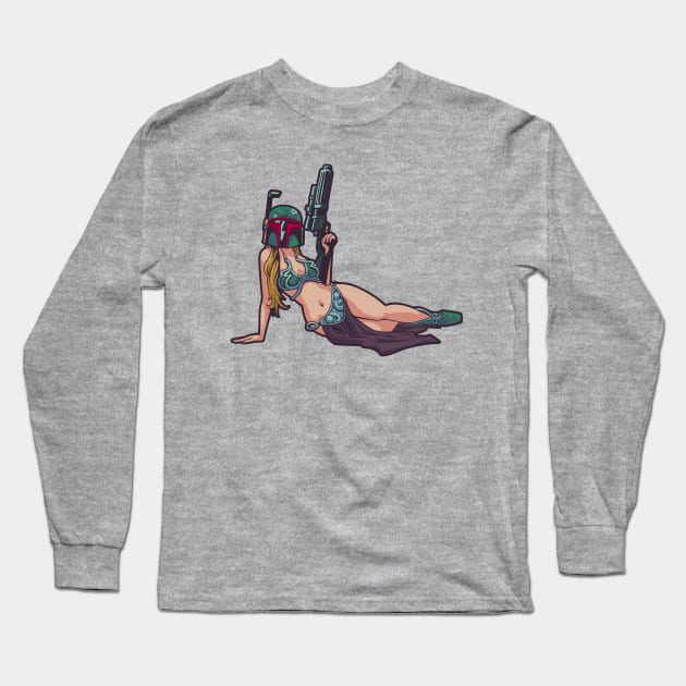 Lady Space Hunter #2 Long Sleeve T-Shirt by theladyfett